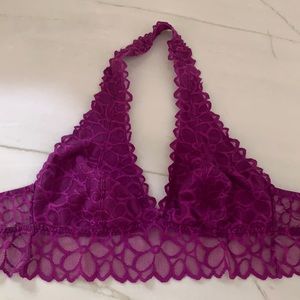 VS Pink - purple halter bralette